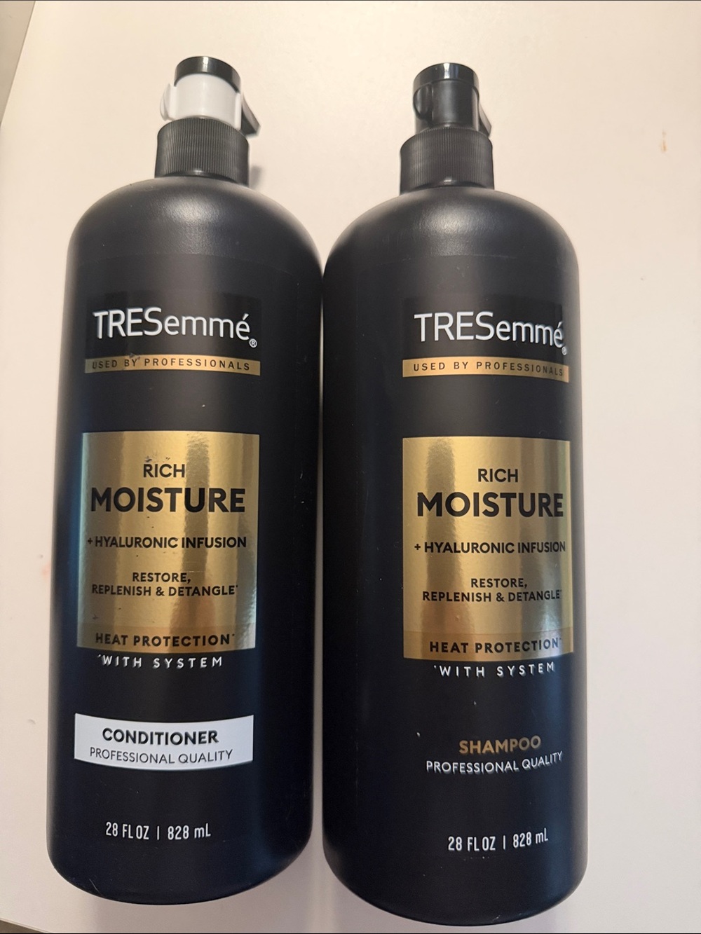 Rich Moisture Shampoo & Conditioner Set - Black/Gold